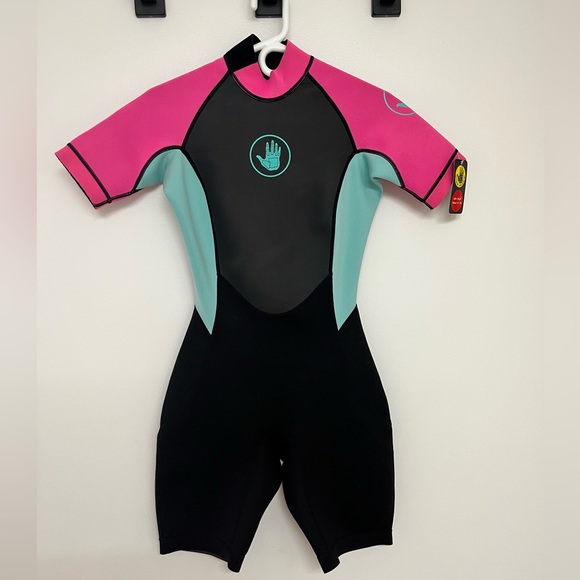 Women’s short style Body Glove warm wet suit. High Viz - M 7/8. New with tags - Picture 5 of 8